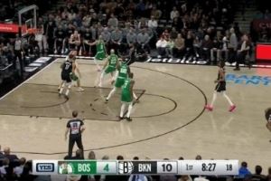 捍卫主场！8号秀杰明追身三分再进 篮网开局4记三分13-4！